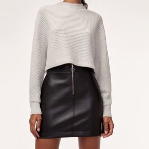 Wilfred Free vegan leather Roxanne skirt